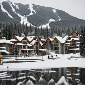 Whistler Canada village  Minimalism style
