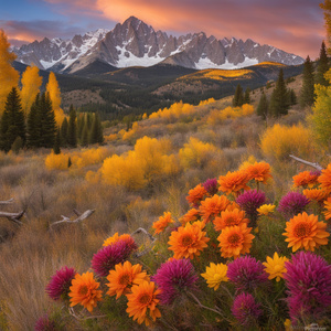 autumn magic Colorado mountains flowers