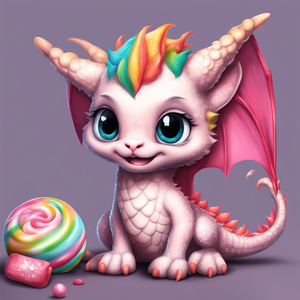 my dragon is a cute as a baby kitten and looks as yummy as candy