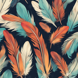 Feathers Abstract style