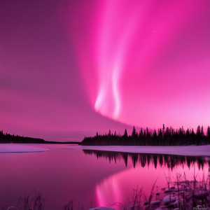 pink northern light