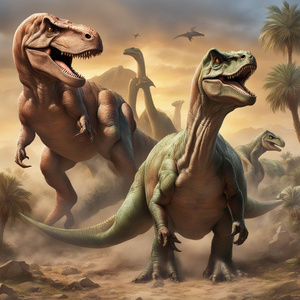 battle dinosaurs with PERSIANS