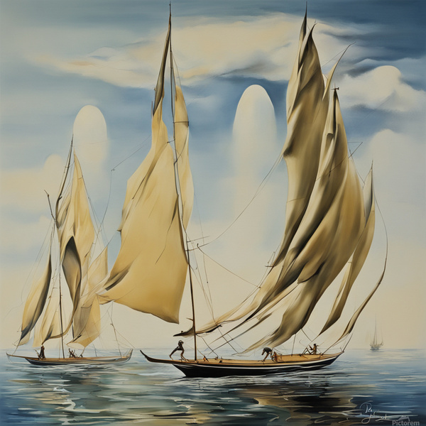 VOILIERS Dali style by AIGALLERY
