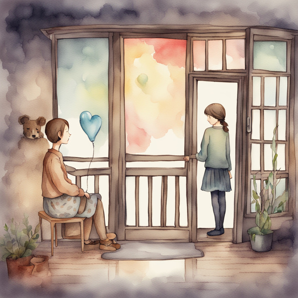 Goodbye dear friend  Watercolor style by AIGALLERY