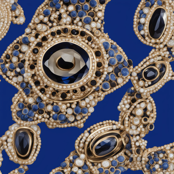 Champaign caviar vintage  blue royal by AIGALLERY