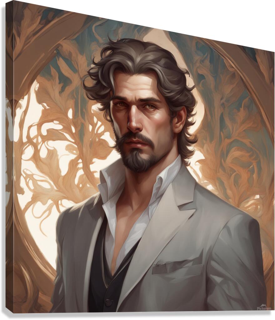 portrait man hyper realistic intricate elegant highly