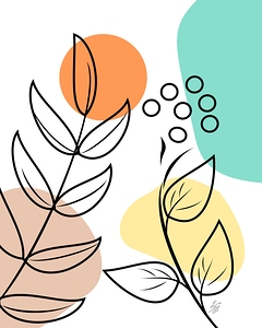 Botanical Boho Floral Art