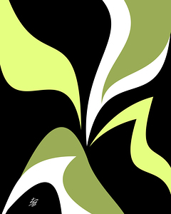 Lime Green Abstract