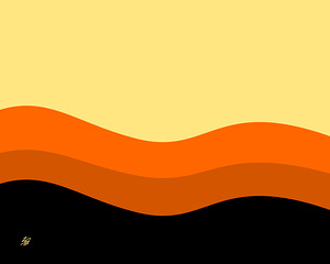 Desert Sand Dunes Minimalist Abstract