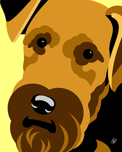 Airedale Terrier Portrait