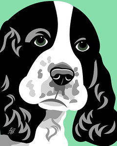 Spaniel Dog Lover Art