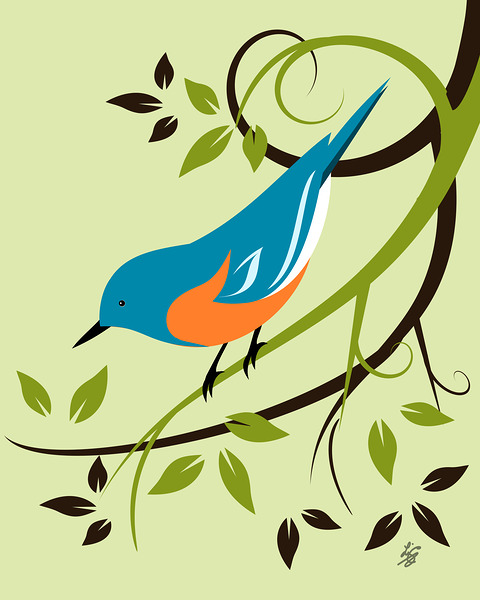 Eastern Bluebird Print