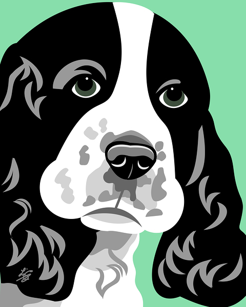 Spaniel Dog Lover Art Print