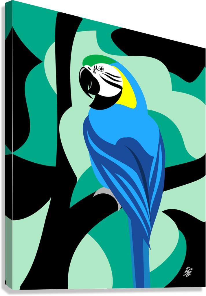 Blue and Yellow Macaw Canvas Print