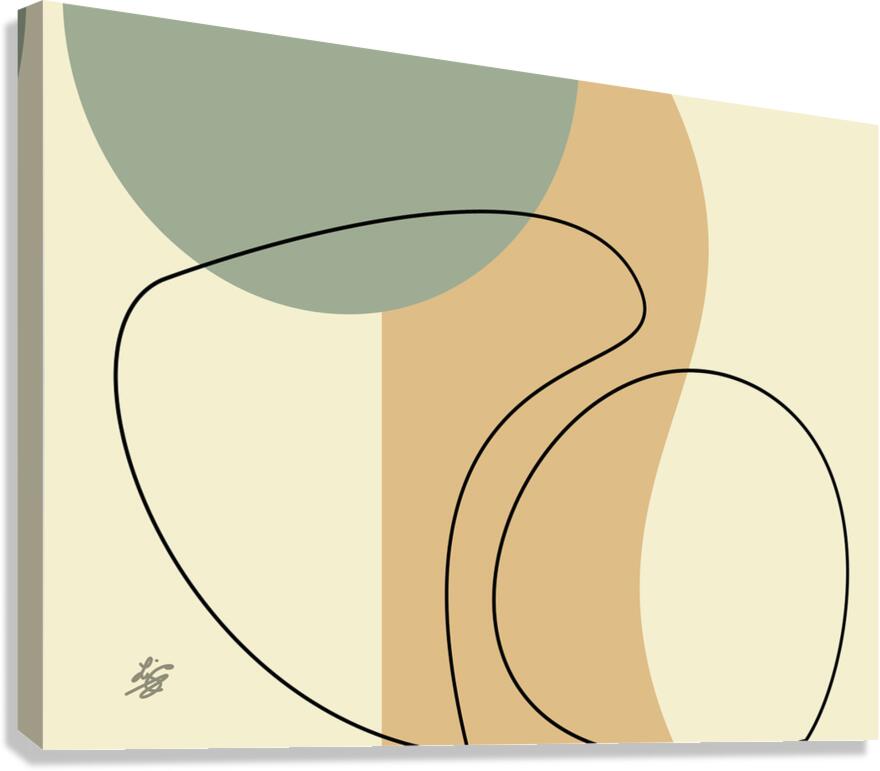 Beige Abstract Canvas Print