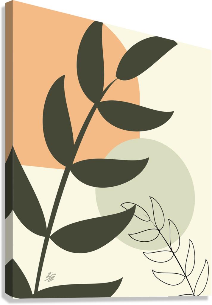 Modern Botanical Abstract Canvas Print