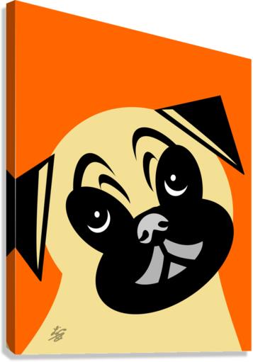 Cute Pug Dog Canvas Print