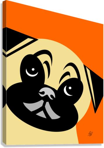 Pug Portrait Canvas Print