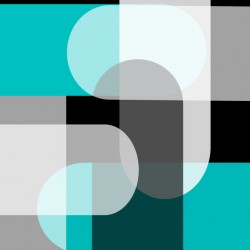 Geometric Abstract Teal