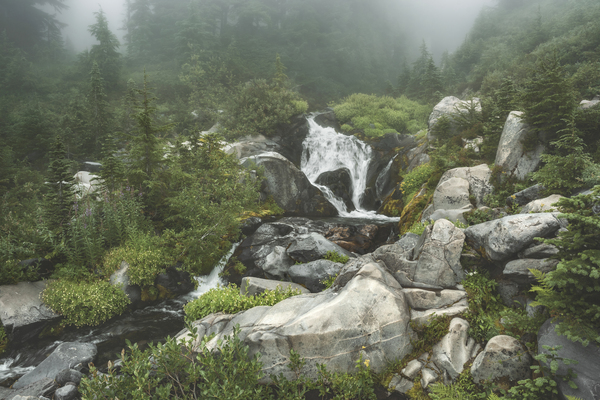 Misty falls Print