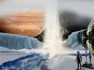 Geyser on Europa