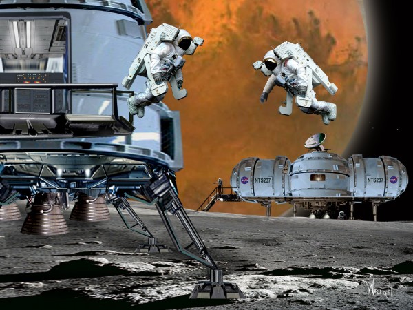 Phobos Station Print