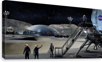 Moon Base 2 Canvas Print
