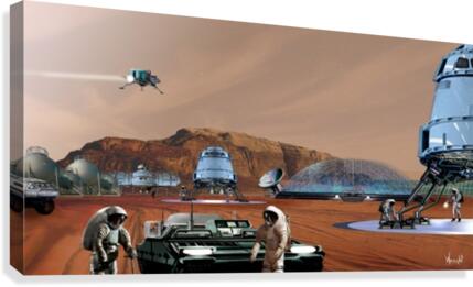 Mars Base 12 Canvas Print