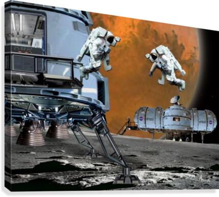 Phobos Station Canvas Print