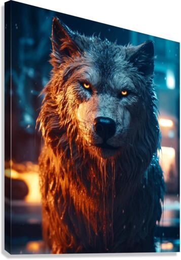 Blazing drop Canvas Print