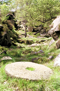 Abandoned millwheels Peak District National Park