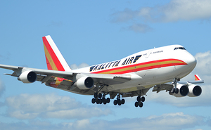 Boeing 747F Kalitta Air landing