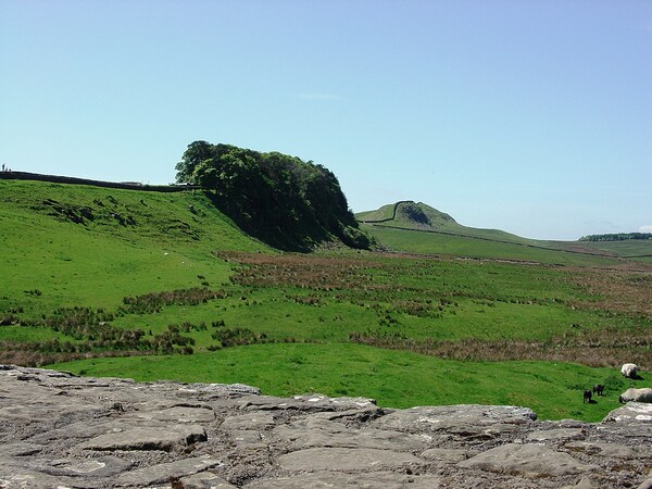 Hadrians Wall near Housteads Fort and Walltown Crags by Ross Sharp