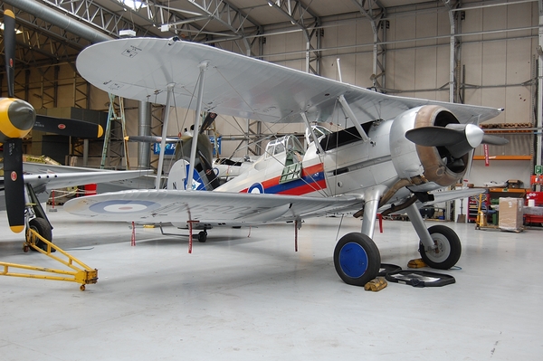 Gloster Gladiator fighter Imperial War Museum Duxford by Ross Sharp