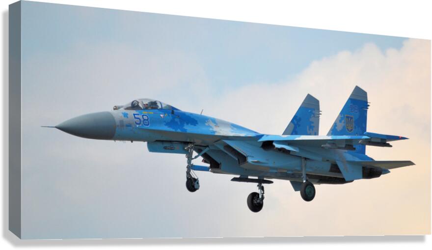  Ukrainian Air Force Sukhoi Su 27P1M RIAT Canvas Print