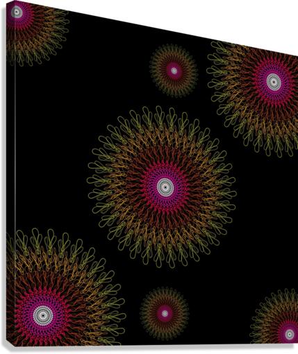 floating colors Canvas Print
