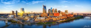 Nashville and morning sunrise