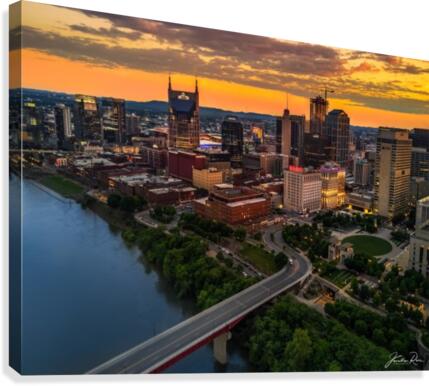 Nashville Sunset Canvas Print