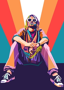 Kurt Cobain wpap art