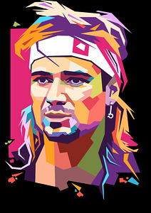 Andre Agassi wpap art