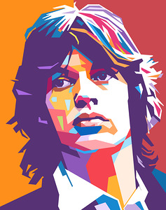 Mick Jagger wpap art