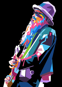 Billy Gibbons ZZ Top wpap art