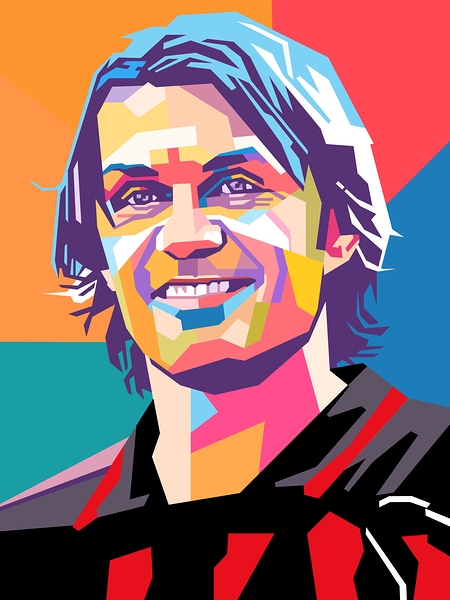 Paolo Maldini wpap art Print