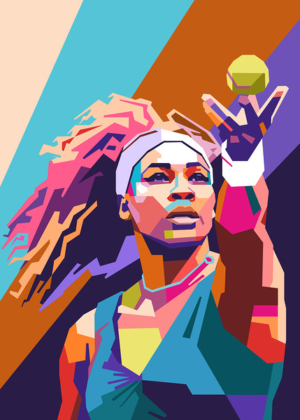 Serena Williams art Print