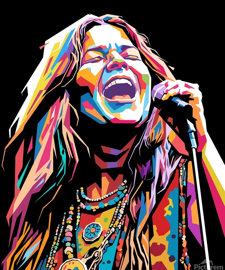 油絵原画　Janis Joplin Janis Joplin - Limited Edition Print 8.5 X 11 - Etsy