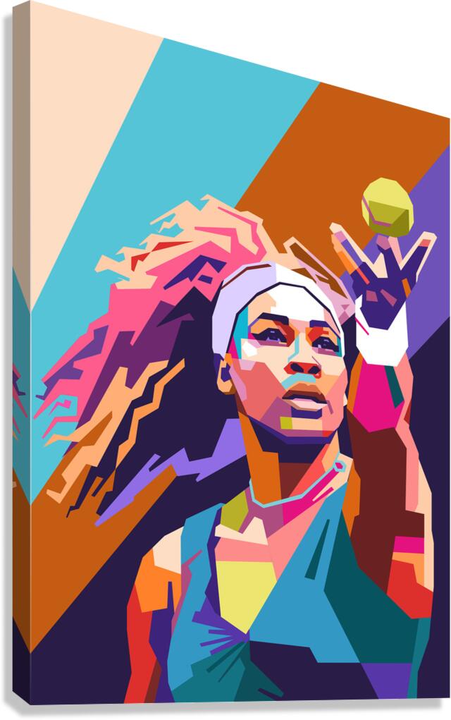 Serena Williams art Canvas Print
