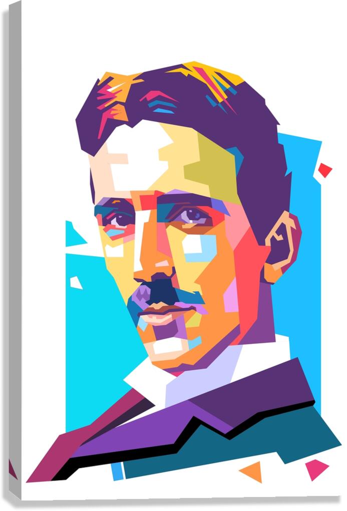 Nikola Tesla art Canvas Print
