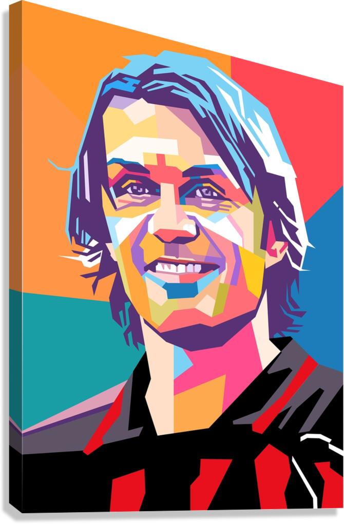 Paolo Maldini wpap art Canvas Print