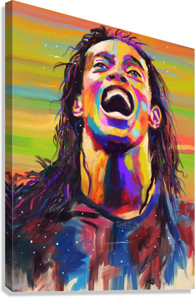 Ronaldinho art Canvas Print