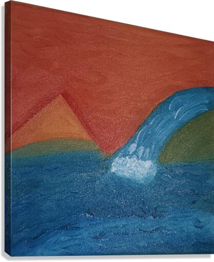 Bending River Canvas Print